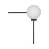 Стеклянный настенный светильник Meridian 10132/B Black форма шар белый Loft It