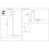 Стеклянный торшер Modica SL1503.405.01 белый ST Luce
