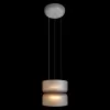Стеклянный подвесной светильник Totem 10466/2P Smoke matte цилиндр Loft It