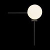 Стеклянный настенный светильник Meridian 10132/B Black форма шар белый Loft It