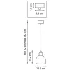 Стеклянная подвесная люстра Loft 865016 Lightstar