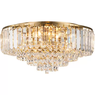 Стеклянная потолочная люстра Delicacy 2112/6P Gold Escada