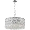Хрустальная подвесная люстра Robby 4723-12P прозрачная цилиндр Favourite