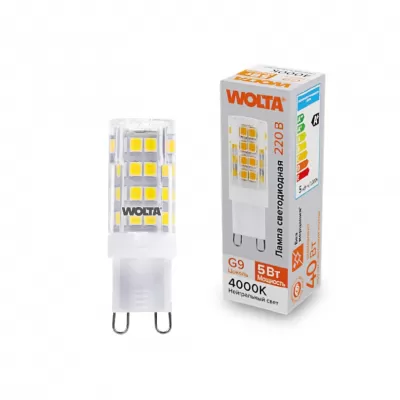 Лампочка светодиодная  WSTD-JCD-5W4KG9-C Wolta