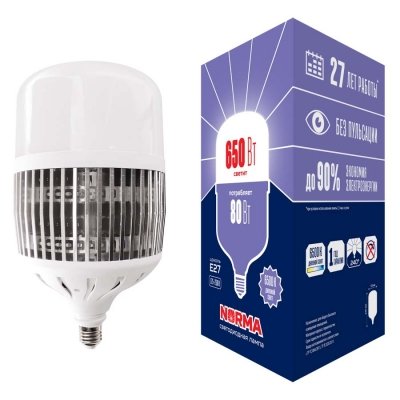 Лампочка светодиодная  LED-M80-80W/6500K/E27/FR/NR Volpe