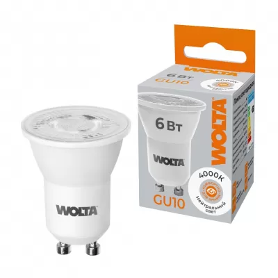 Лампочка светодиодная  WSTD-JCDR-MR11-6W4KGU10-L Wolta