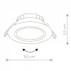 Стеклянный точечный светильник Eol Led 8988 белый Nowodvorski