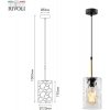 Стеклянный подвесной светильник Alexandra 4104-201 прозрачный цилиндр Rivoli