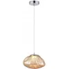 Стеклянный подвесной светильник Isola WE219.01.143 цвет янтарь Wertmark