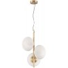 Стеклянный подвесной светильник Reels MOD268PL-03G белый форма шар Maytoni