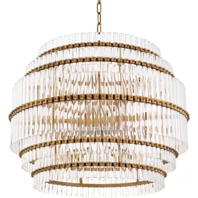 Стеклянная подвесная люстра Scottsdale KR1568P-9 bronze DeLight Collection