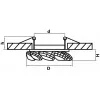 Стеклянный точечный светильник NOCE 031904 прозрачный Lightstar