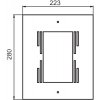 Настенный фонарь уличный INOX 77818 R Oasis Light