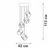 Подвесной светильник  V4931-1/5S черный Vitaluce