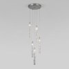 Стеклянный подвесной светильник Lynn 50381/5 хром прозрачный Eurosvet