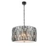Стеклянный подвесной светильник Charlie VL5142P06 цилиндр прозрачный Vele Luce