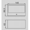 Стеклянный архитектурная подсветка TUBE LED W1891S-4K  Gr Oasis Light