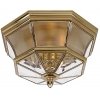 Стеклянный потолочный светильник уличный Newbury QZ-NEWBURY-F-PB прозрачный цилиндр Quoizel
