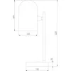 Стеклянный интерьерная настольная лампа Bambola 01164/1 латунь белый Eurosvet