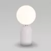 Стеклянный интерьерная настольная лампа Bubble 01197/1 форма шар белый Eurosvet