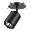 Точечный светильник Pipe 370451 черный цилиндр Novotech