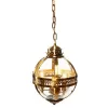 Стеклянная подвесная люстра Sermini LOFT3043-BR форма шар прозрачная Loft It