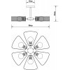 Потолочная люстра Maasym A7044PL-6BK черная