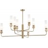 Стеклянная потолочная люстра HIGH LIGHT LH53252 цилиндр белая Ambrella