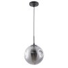 Стеклянный подвесной светильник Tureis A9920SP-1BK форма шар серый Artelamp