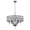 Стеклянная подвесная люстра Rosa VL3216P06 прозрачная Vele Luce