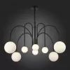 Стеклянная потолочная люстра Jineto SL1204.402.08 белая форма шар ST Luce