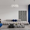 Хрустальная потолочная люстра Sorrento-4209 374209/8/350/560 CR прозрачная цилиндр