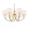 Подвесная люстра 4360 4366/C new gold белая цилиндр Newport