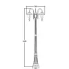 Наземный фонарь MADRID 84309B/10 down Bl прозрачный Oasis Light