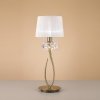Интерьерная настольная лампа Loewe 4736 белый конус Mantra