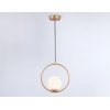 Стеклянный подвесной светильник Traditional TR2594 белый форма шар Ambrella