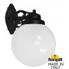 Настенный фонарь уличный GLOBE 250 G25.131.000.AYF1RDN форма шар белый Fumagalli