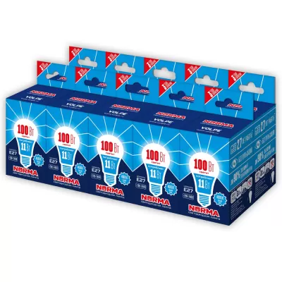 Лампочка светодиодная Norma LED-A60-11W/NW/E27/FR/NR Набор из 10штук 2 Volpe