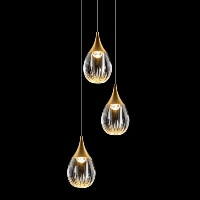 Подвесной светильник Stilla MD24001004-3A gold/clear DeLight Collection