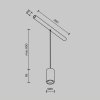 Трековый светильник Focus LED C105PL-3W3-6K-BS цилиндр Maytoni