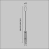 Стеклянный подвесной светильник Ordo MOD272PL-L12BS3K1 цилиндр Maytoni