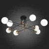 Стеклянная потолочная люстра Limano SL1203.402.08 форма шар белая ST Luce