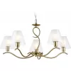Стеклянная подвесная люстра High Light LH57091 белая цилиндр Ambrella