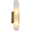 Стеклянное бра Wall lamp MT8955-2W brass белое DeLight Collection