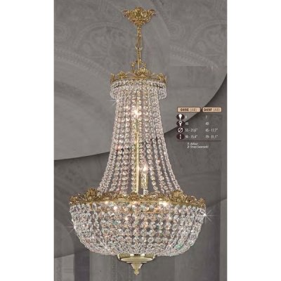 Подвесная люстра 049F 049F/7 AB SWAROVSKI Riperlamp