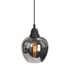 Стеклянный подвесной светильник  V4922-1/3S форма шар черный Vitaluce