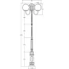 Наземный фонарь GLOBO L 88210LB/10/E7 Bl белый форма шар Oasis Light Наземный фонарь GLOBO L 88210LB/10/E7 Bl белый форма шар Oasis Light