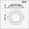 Точечный светильник Joia 358281 белый Novotech