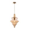 Стеклянный подвесной светильник Trottola P057PL-01BS цвет янтарь Maytoni