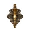Стеклянный подвесной светильник Trottola P057PL-01BS цвет янтарь Maytoni